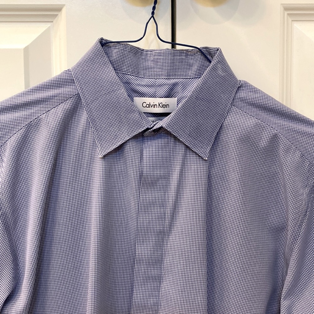 Mens Dress Shirt - Calvin Klein Slim Fit NON-iron